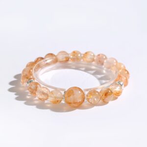 Wealth Energy | Red Flower Quartz Bracelet
