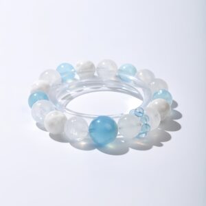 Where the Sea Listens|Aquamarine & Moonstone Healing Bracelet
